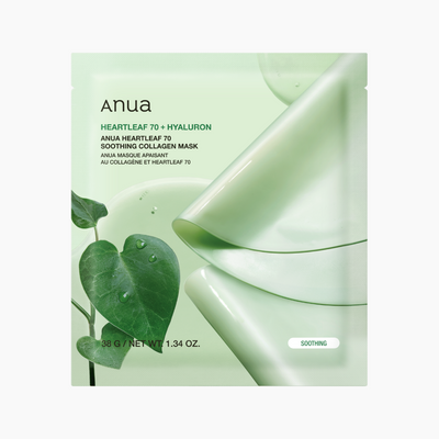 ANUA Heartleaf 70 Soothing Collagen Mask 38g X 4ea - buy online