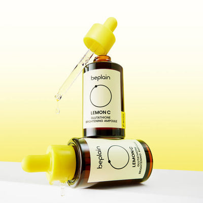 beplain Lemon C Glutathione Brightening Ampoule 30ml with pha for gentle exfoliation and hydration