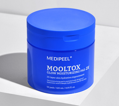 MEDIPEEL MOOLTOX GLOW MOISTURIZING PAD 2X 120ml / 50pads - buy online