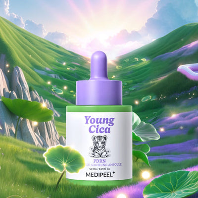 MEDIPEEL Young Cica PDRN Trouble Soothing Ampoule 50ml with cica for soothing and repair