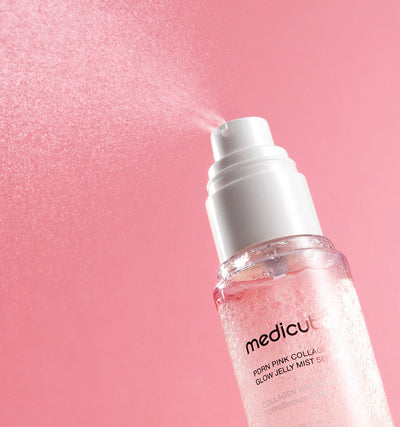 medicube PDRN PINK COLLAGEN GLOW JELLY MIST SERUM 100ml with peptide for anti-wrinkle and firmness