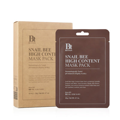 Benton Snail Bee High Content Sheet Mask 20g X 10ea - buy online