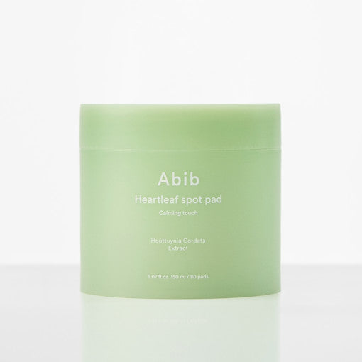 Tampon apaisant pour les taches Heartleaf d'Abib, 80 feuilles (150 ml)